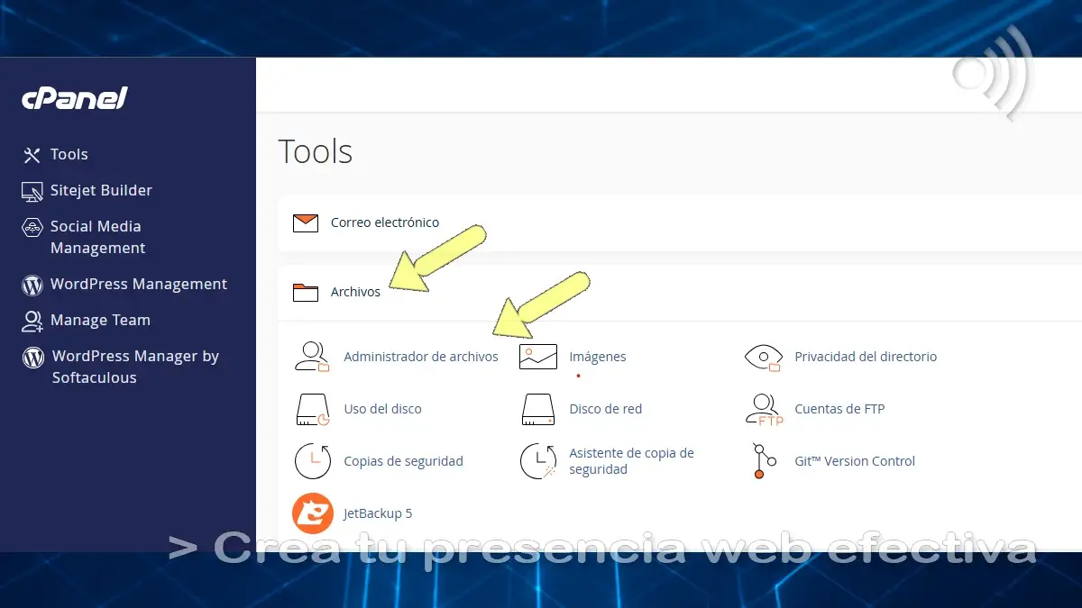 Abrir administrador de archivos