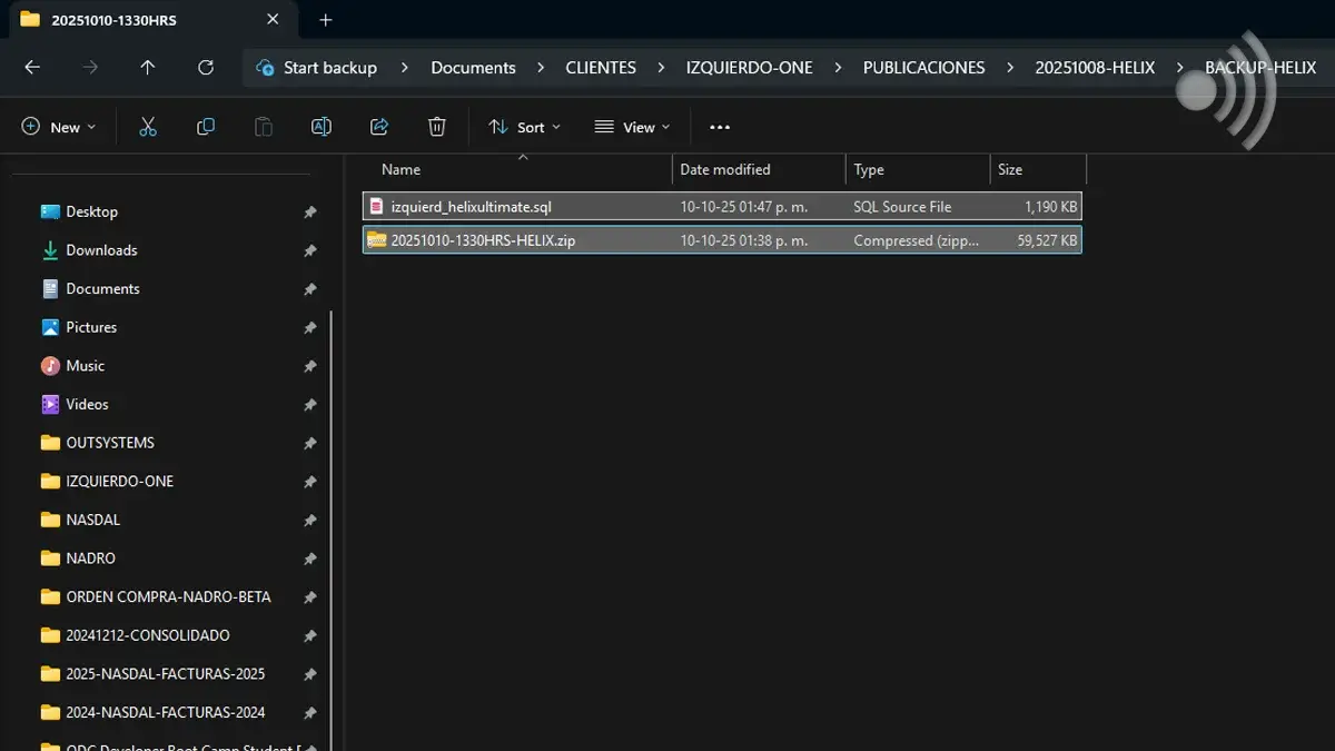 Guarda Archivos en Carpeta