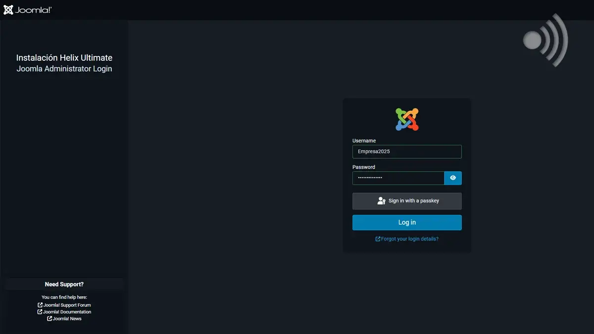 Navegar a Administrator